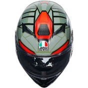 Agv K3 DECEPT Integral Motorcycle Мотошлем Matt Black Green Red