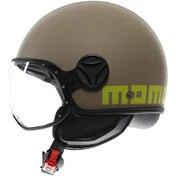 Momo Design FGTR CLASSIC Mono Sand Matt Lime Motorcycle Jet Мотошлем