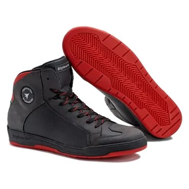 Motorradschuhe Stylmartin Double WP Schwarz-Rot Черный
