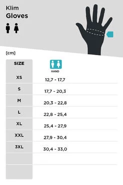 Handschuhe Klim Powerxross Schwarz-Feuerrot Красный
