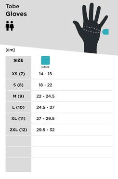 Schneehandschuhe TOBE Outerwear Heim Undercuff Jet Schwarz Черный