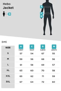 Jacke Hebo Sentinel 2.0 Enduro Schwarz Черный