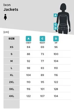 Motorradjacke Ixon FRESH Schwarz Damen Черный