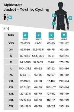 Motorradjacke Alpinestars Headlands Drystar Schwarz Черный