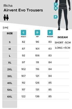 Motorradhose RICHA Infinity 3 Schwarz Черный