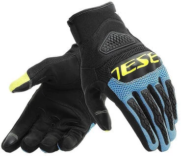 Bora Dainese Motorcycle мотоперчатки Black Blue Yellow