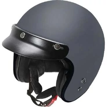 GARIBALDI G02X Fiberglass open face helmet matt grey