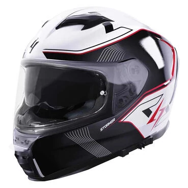 STORMER ZS 1001 full face helmet Glossy White Red