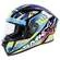 SMK Stellar Uno full face helmet Blue/ Purple / Yellow