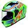 SMK Stellar Graffiti full face helmet Green / Orange / White