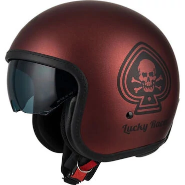 NZI Rolling 4 Sun open face helmet Matt Lucky