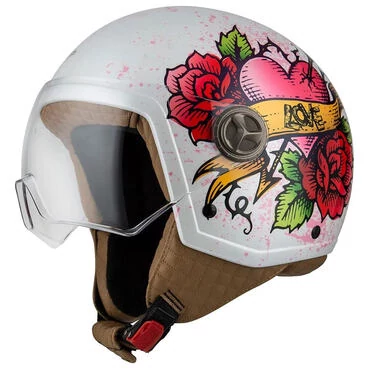 NZI Zeta 2 open face helmet Glossy Cupid