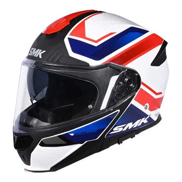 SMK Gullwing Supertour modular helmet white / red / blue