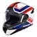 SMK Gullwing Supertour modular helmet white / red / blue
