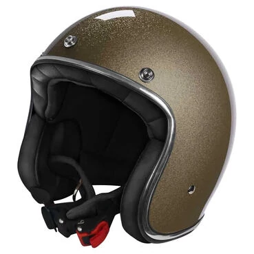 STORMER Quartz open face helmet Glossy Glitter Gold
