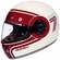 SMK Retro Seven full face helmet Glossy White / Red