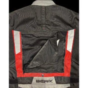 Motorcycle мотокуртка in Berik 2.0 Technical Fabric NJ-203328 Adventure Touring Black Red