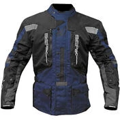 Motorcycle мотокуртка in Berik 2.0 Technical Fabric NJ-203328 Adventure Touring Black Blu