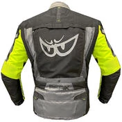Motorcycle мотокуртка in Berik 2.0 Technical Fabric NJ-203328 Adventure Touring Black Gray Yellow
