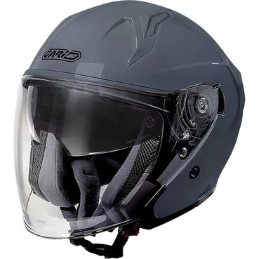 GARIBALDI G40 Sunvisor open face helmet Glossy Grey