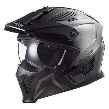 LS2 OF606 Drifter convertible helmet Titanium / Jeans