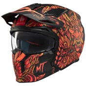 MT Helmets Streetfighter SV Hellish modular helmet Красно-черный