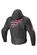 Motorradjacke Alpinestars Zaca Air Venom WP Schwarz-Hellrot Черный