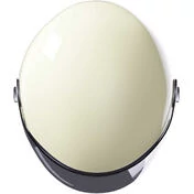Motorcycle Мотошлем Jet Vintage Stormer CLYDE Solid Glossy White