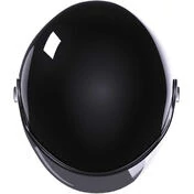 Stormer CLYDE Solid Black Pearl Vintage Jet Motorcycle Мотошлем