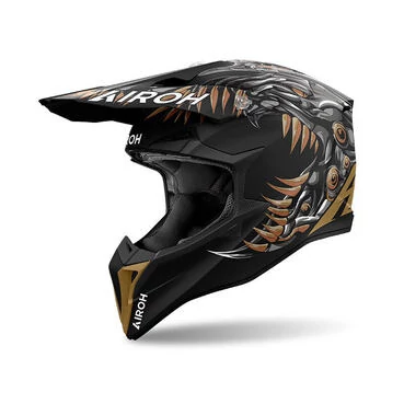 Airoh Wraaap Cyborg Мотошлем Matt Черный