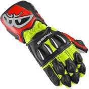 Motorcycle Racing мотоперчатки In Berik 2.0 195106 Leather Pista Yellow Fluo Red Black Certified