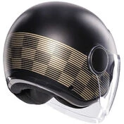 AGV ETERES PONZA Jet Motorcycle Мотошлем Black Gold Matt