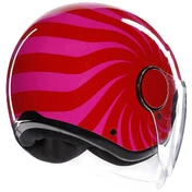 AGV ETERES TROPEA Red Pink Jet Motorcycle Мотошлем