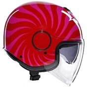 AGV ETERES TROPEA Red Pink Jet Motorcycle Мотошлем