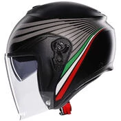 AGV IRIDES BOLOGNA Jet Motorcycle Мотошлем Matt Black Tricolor