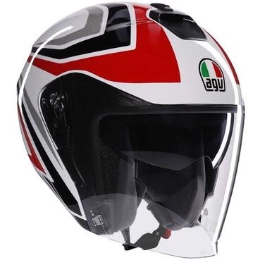 AGV IRIDES TOLOSA Jet Motorcycle Мотошлем Black Grey Red