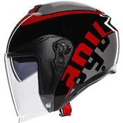 AGV IRIDES VALENZA Jet Motorcycle Мотошлем Matt Grey Black Red