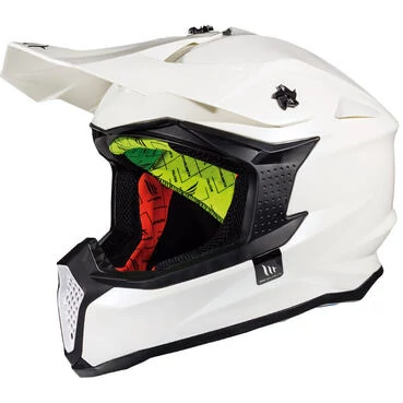 Mt Мотошлемs Falcon Solid A0 White Белый