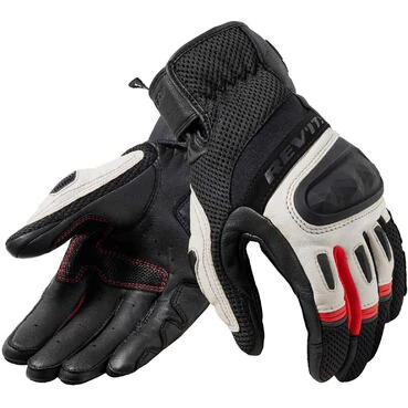 Guanti Moto Pelle Rev'it DIRT 4 Nero Rosso