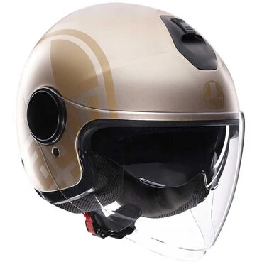 AGV ETERES SIROLO Jet Motorcycle Мотошлем Matt White Gold