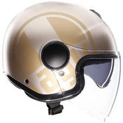 AGV ETERES SIROLO Jet Motorcycle Мотошлем Matt White Gold