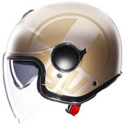 AGV ETERES SIROLO Jet Motorcycle Мотошлем Matt White Gold