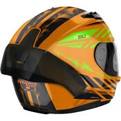 Nolan N60-6 SPORT HOTFOOT 027 Orange LED Full Face Motorcycle Мотошлем