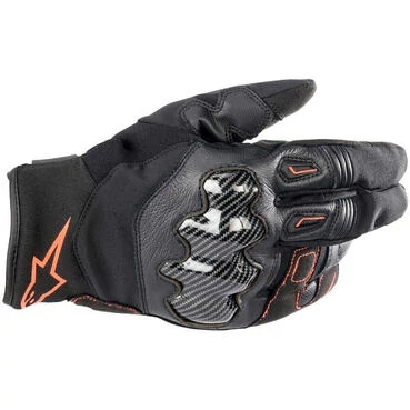 Alpinestars SMX-1 DRYSTAR Motorcycle мотоперчатки Fluo Red Black