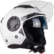Jet One ALFA 2.0 Solid White Gloss Motorcycle Мотошлем