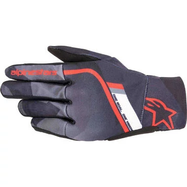 Alpinestars REEF Camo Motorcycle мотоперчатки Grey Black Bright Red