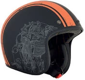 Moto Jet Custom AFX FX-76 Black Raceway Black Opaque