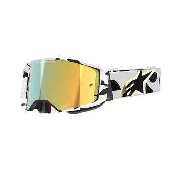 Alpinestars Supertech Corp Goggle White Gold Черный