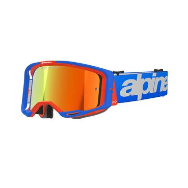 Alpinestars Vision 8 Wordmark Goggle Blue Red Синий
