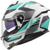 LS2 FF808 STREAM II ROAD Cyan LIGHT Grey Full Face Motorcycle Мотошлем